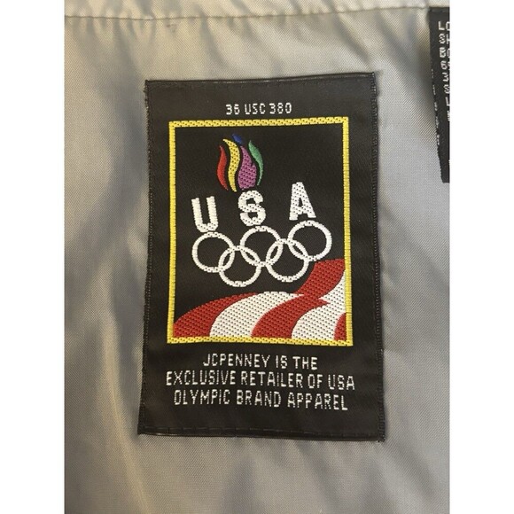Vintage JC PENNY Olympics 1996 Team USA Men XL Nylon Full-Zip Windbreaker Jacket - Picture 4 of 14